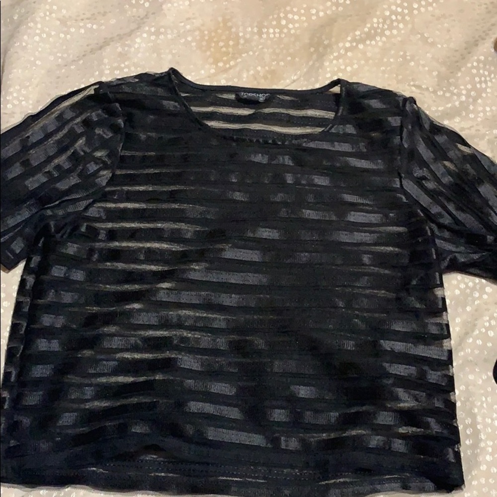 Black crop top